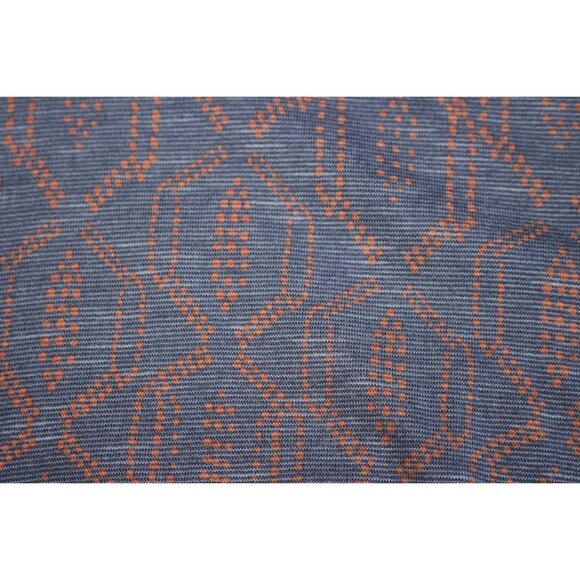 Toad & Co (Horny Toad) - Cue Cafe Wrap Dress in Blue Pattern, size Medium - Picture 10 of 10